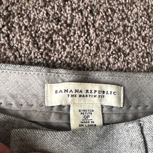 Banana Republic Heather Gray Stretch Trousers